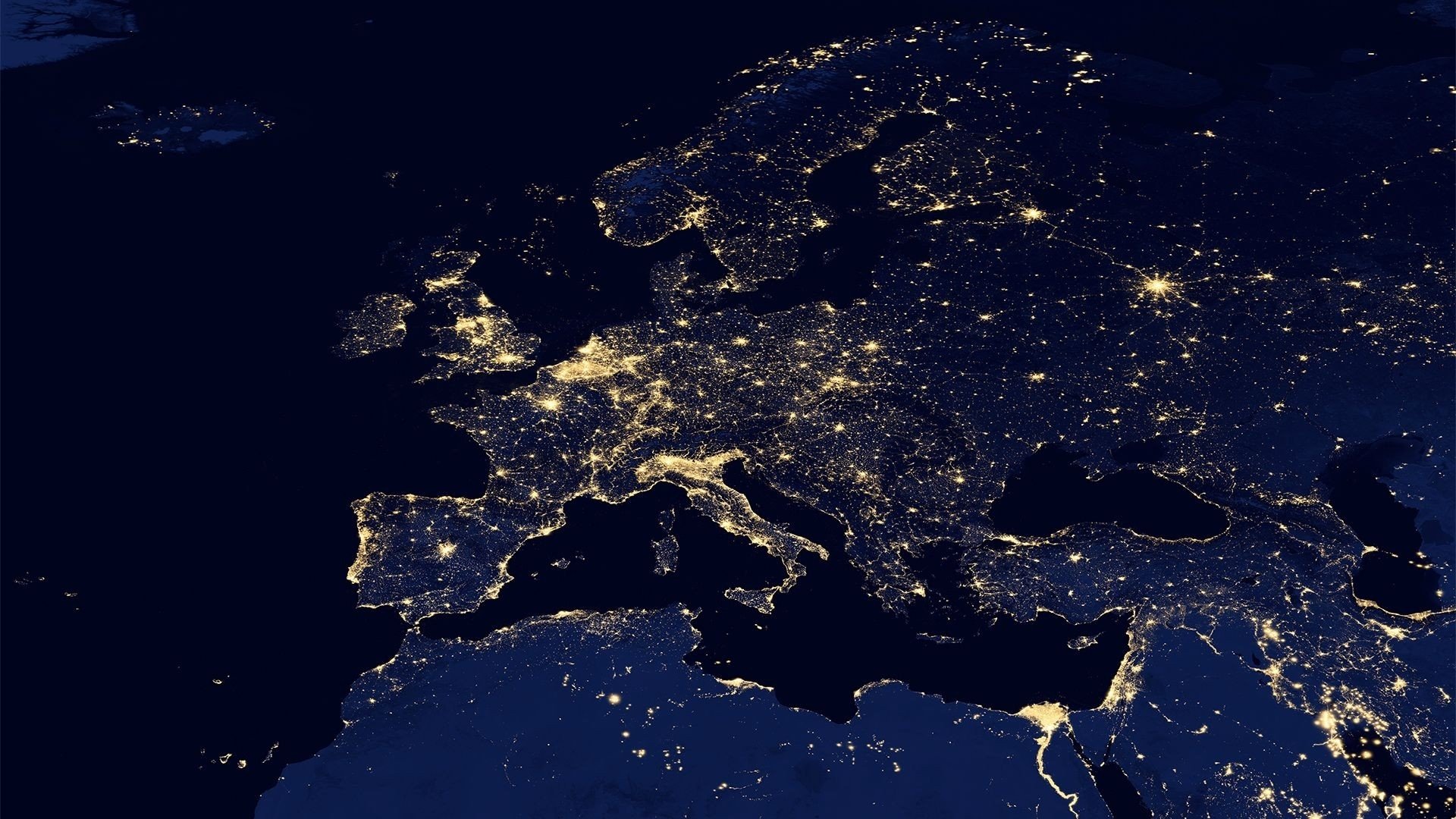 kosmos migawka noc wieczór przegląd panorama mapa kontynenty kontynenty część świata europa azja afryka światło światła