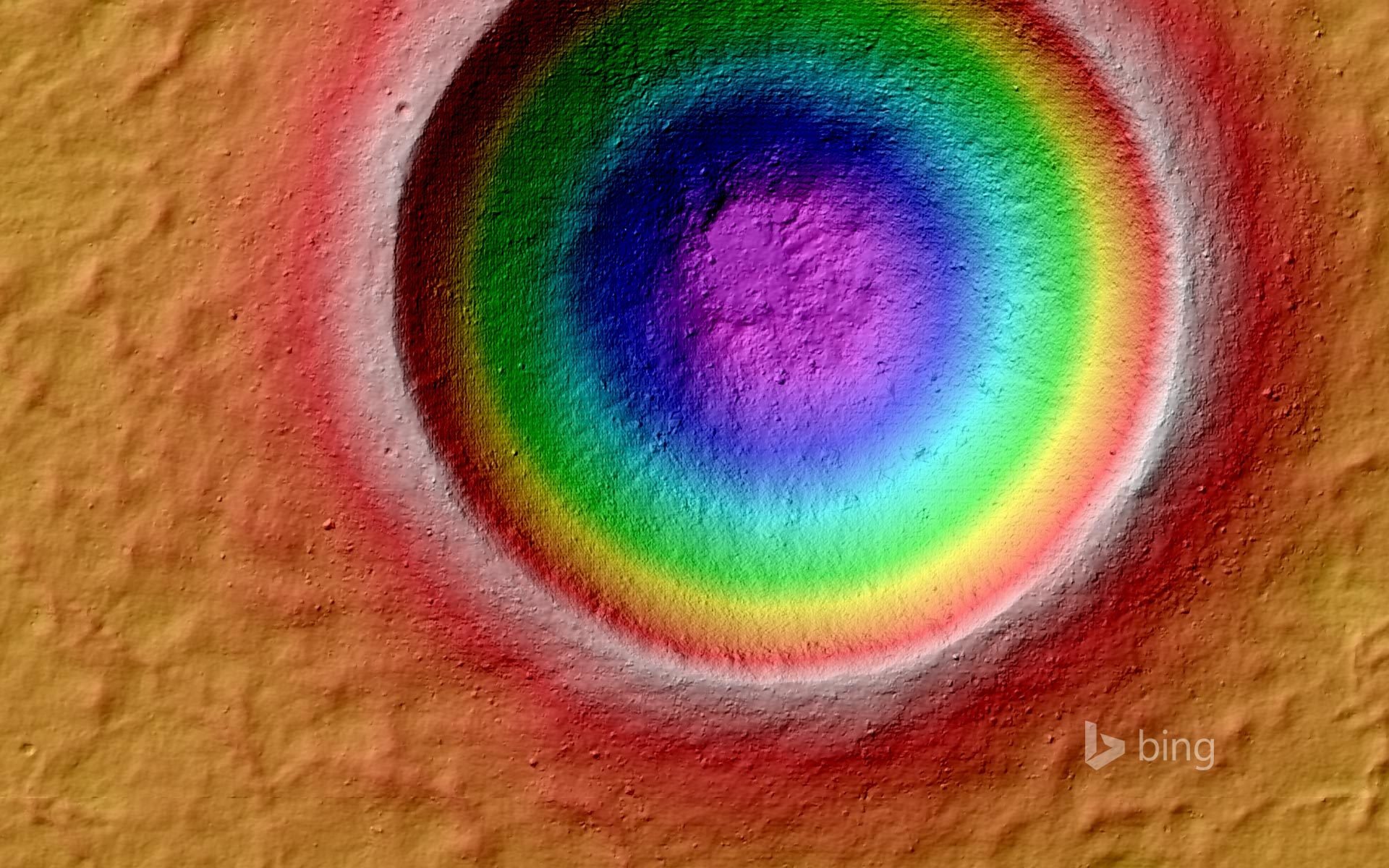 moon linné crater crater color code relief