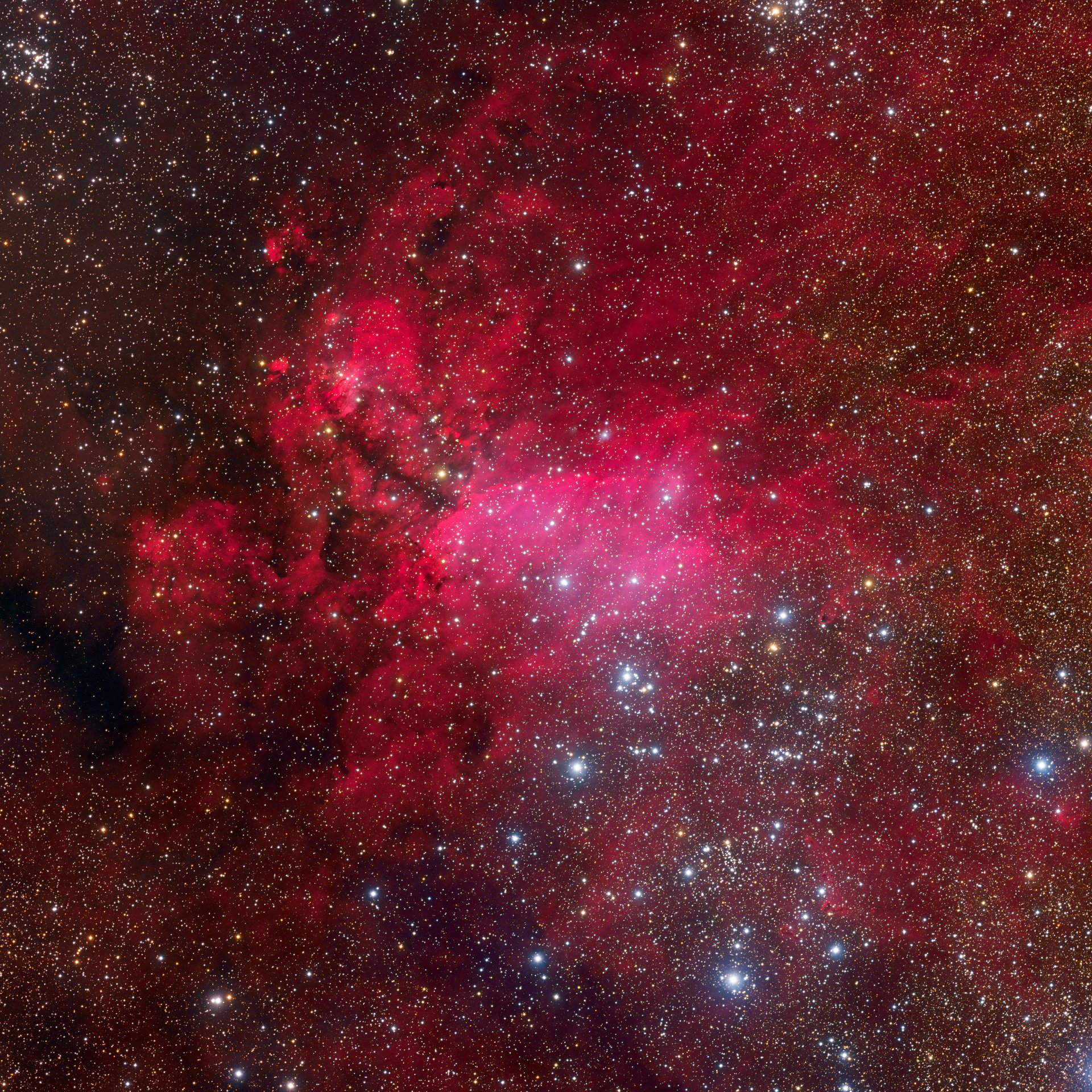 ic 4628 konstellation skorpion emissionsnebel