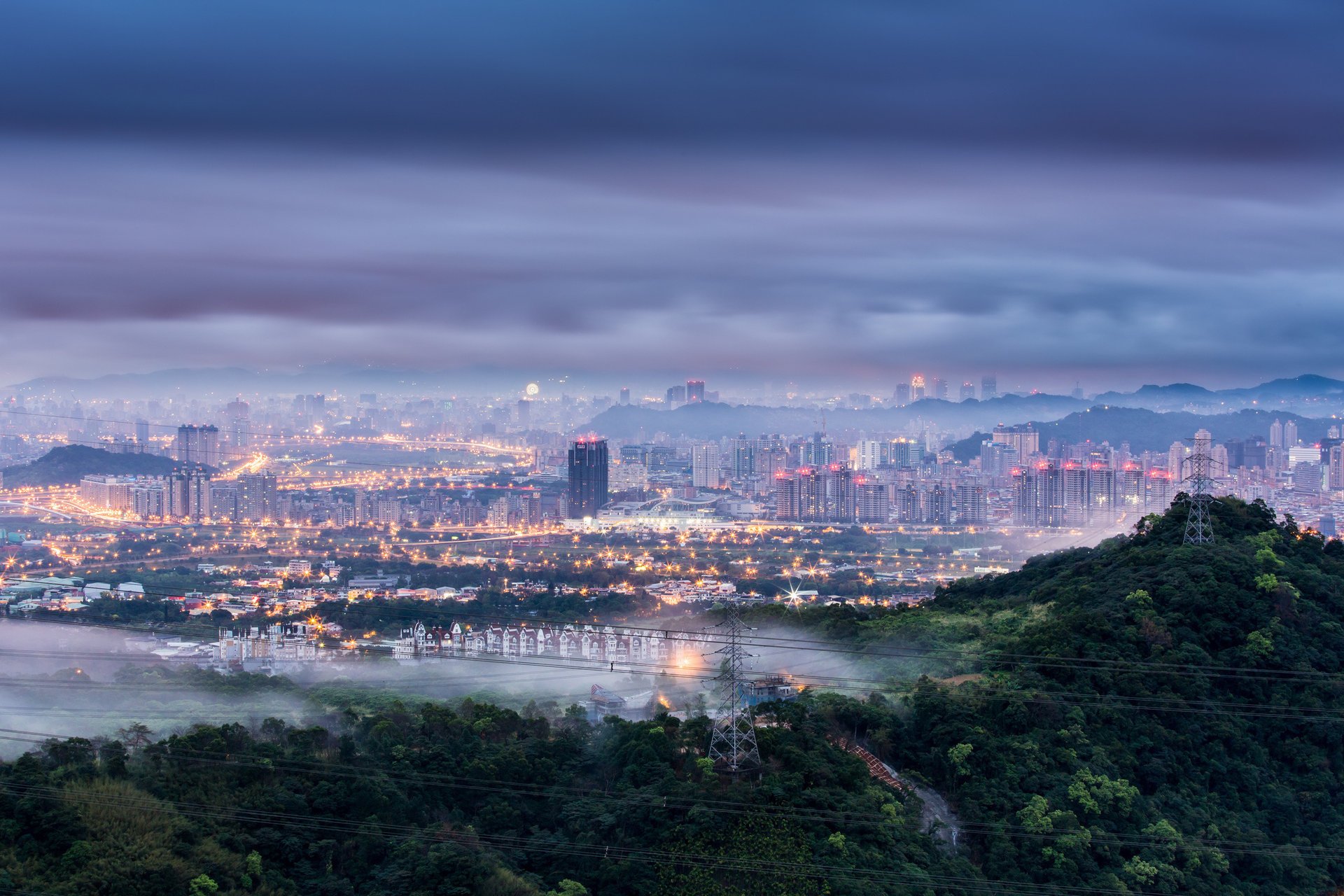 blau china taipeh china morgendämmerung taiwan morgen stadt