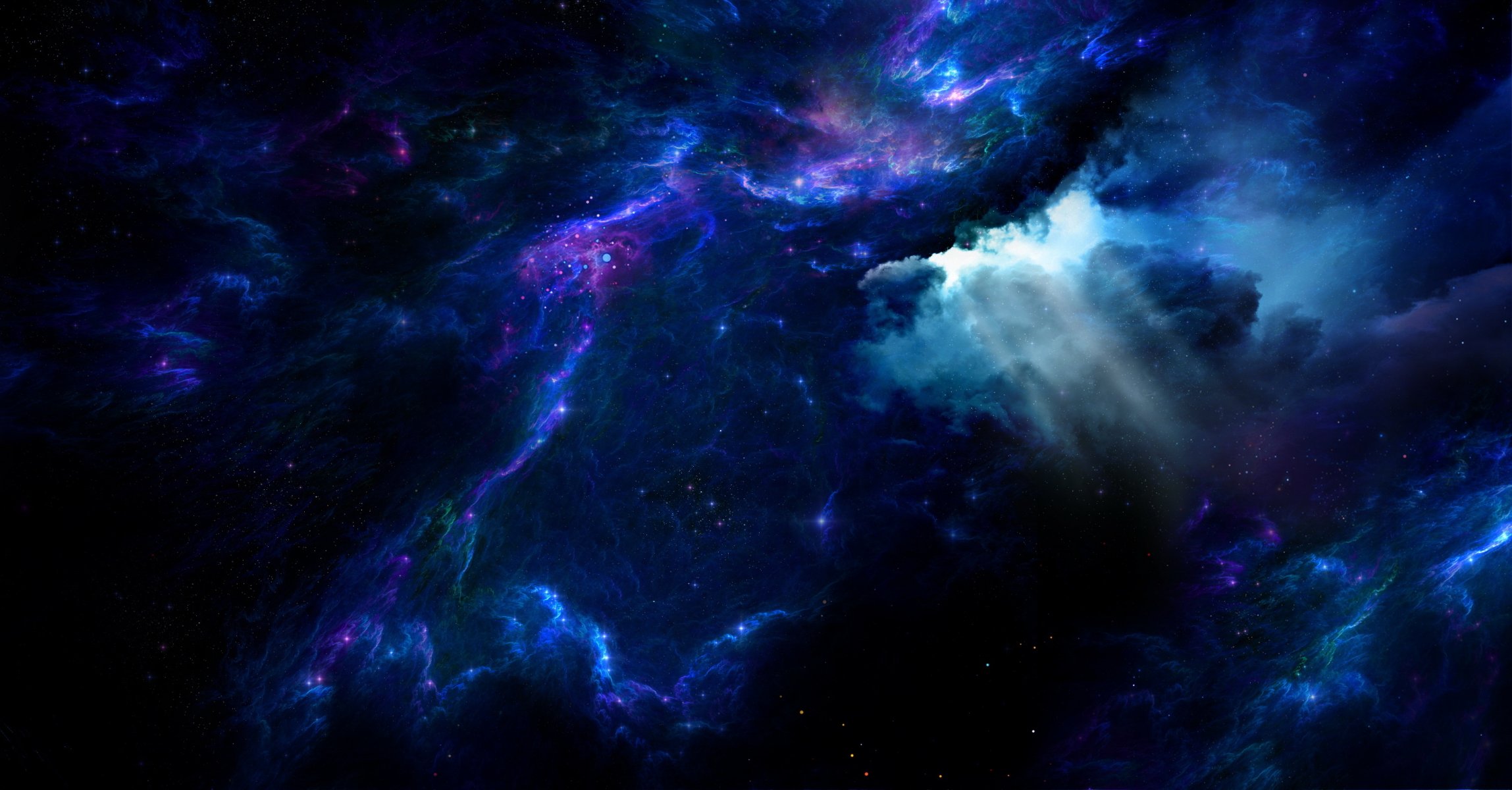 abyss space space fantasy art fantasy overlay nebula atmosphere air layers glow gaps scattering of stars lights light radiance flicker