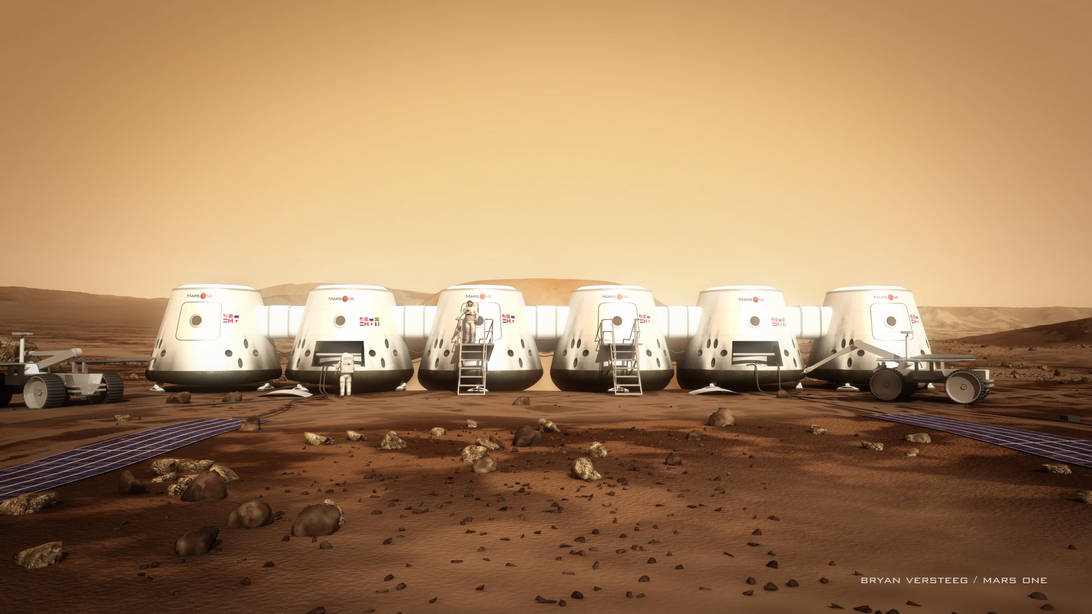 mars mars one astronauten module rover boden steine