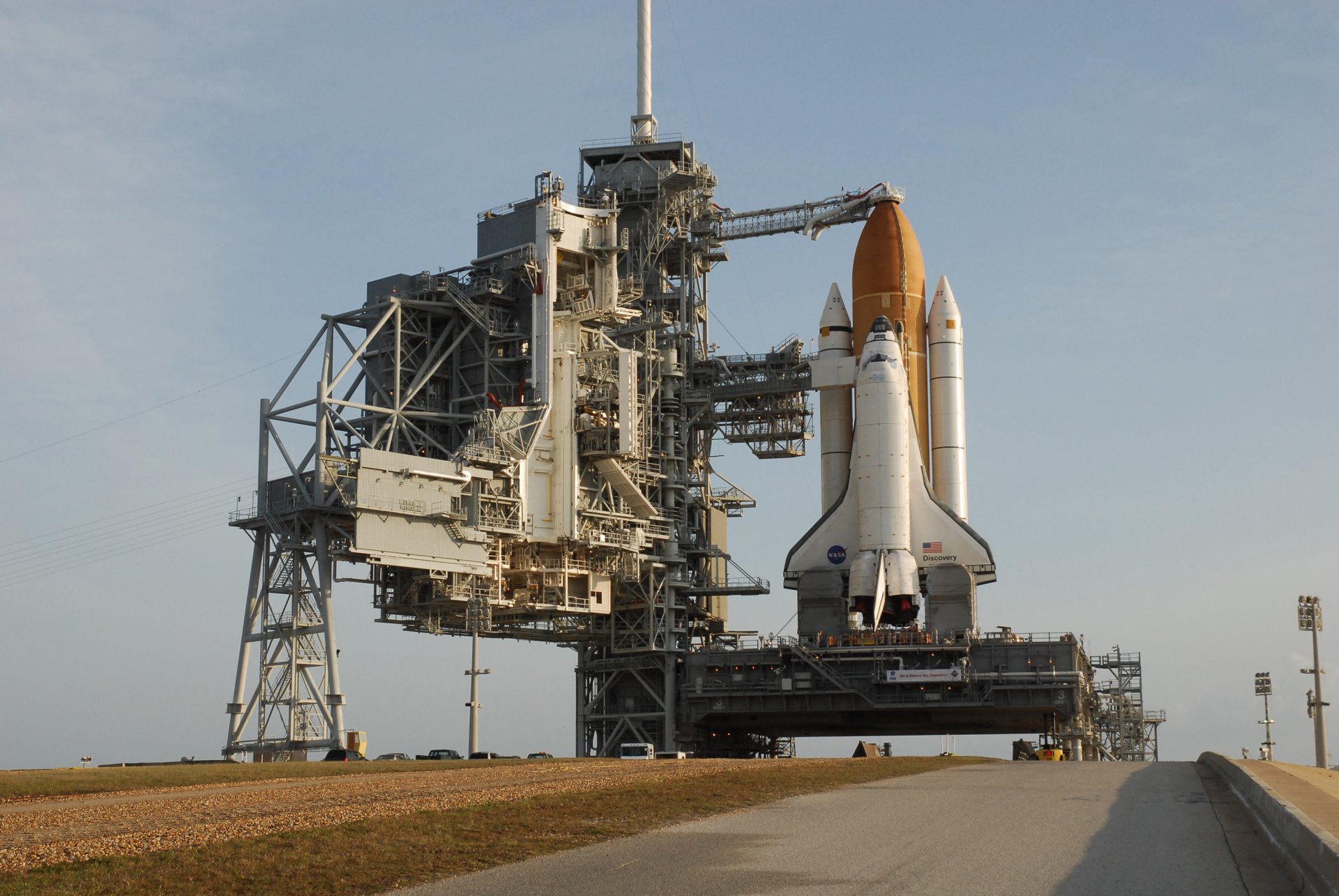 paceport launch pad shuttle discovery