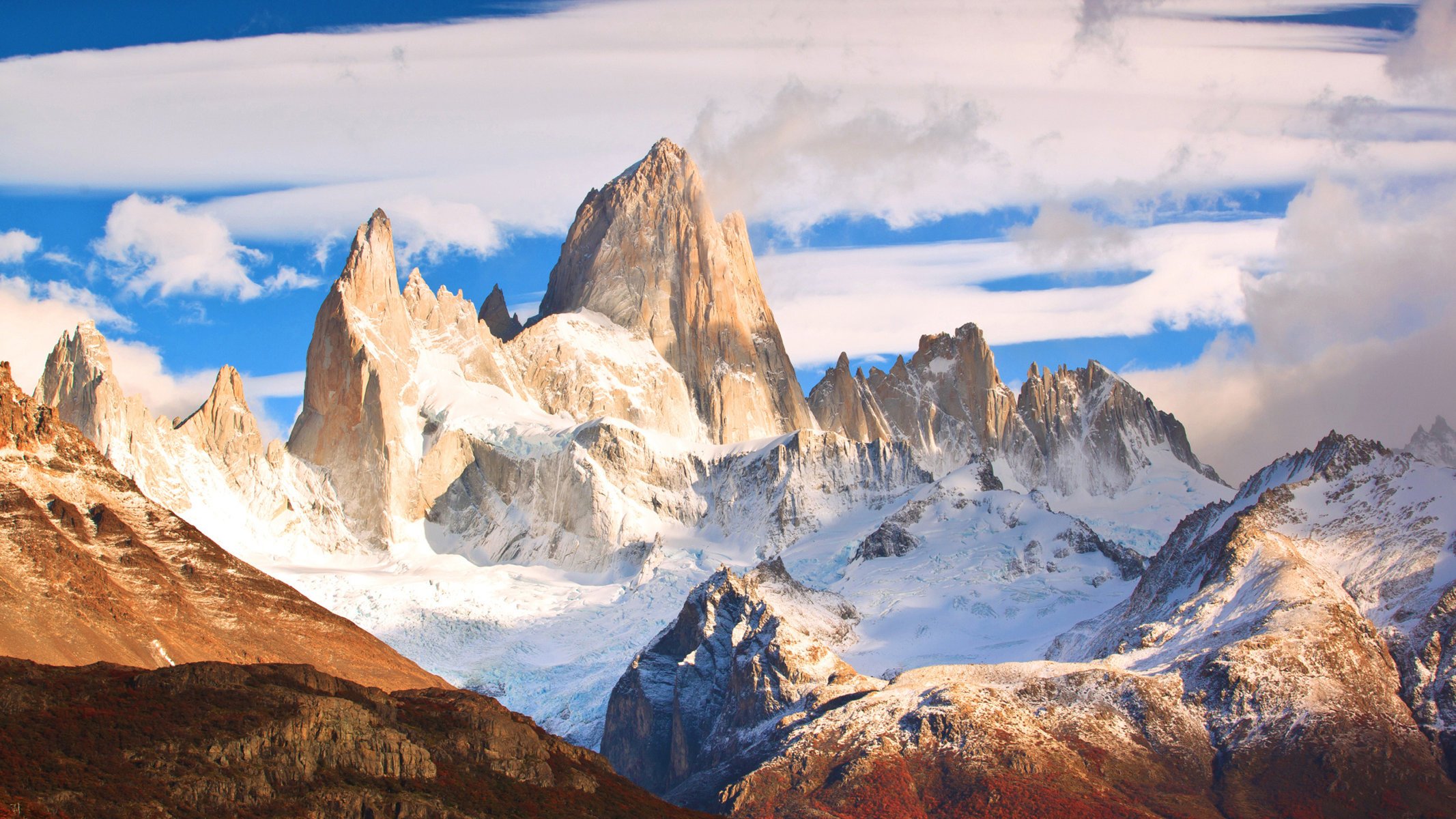 mountains snow landscape