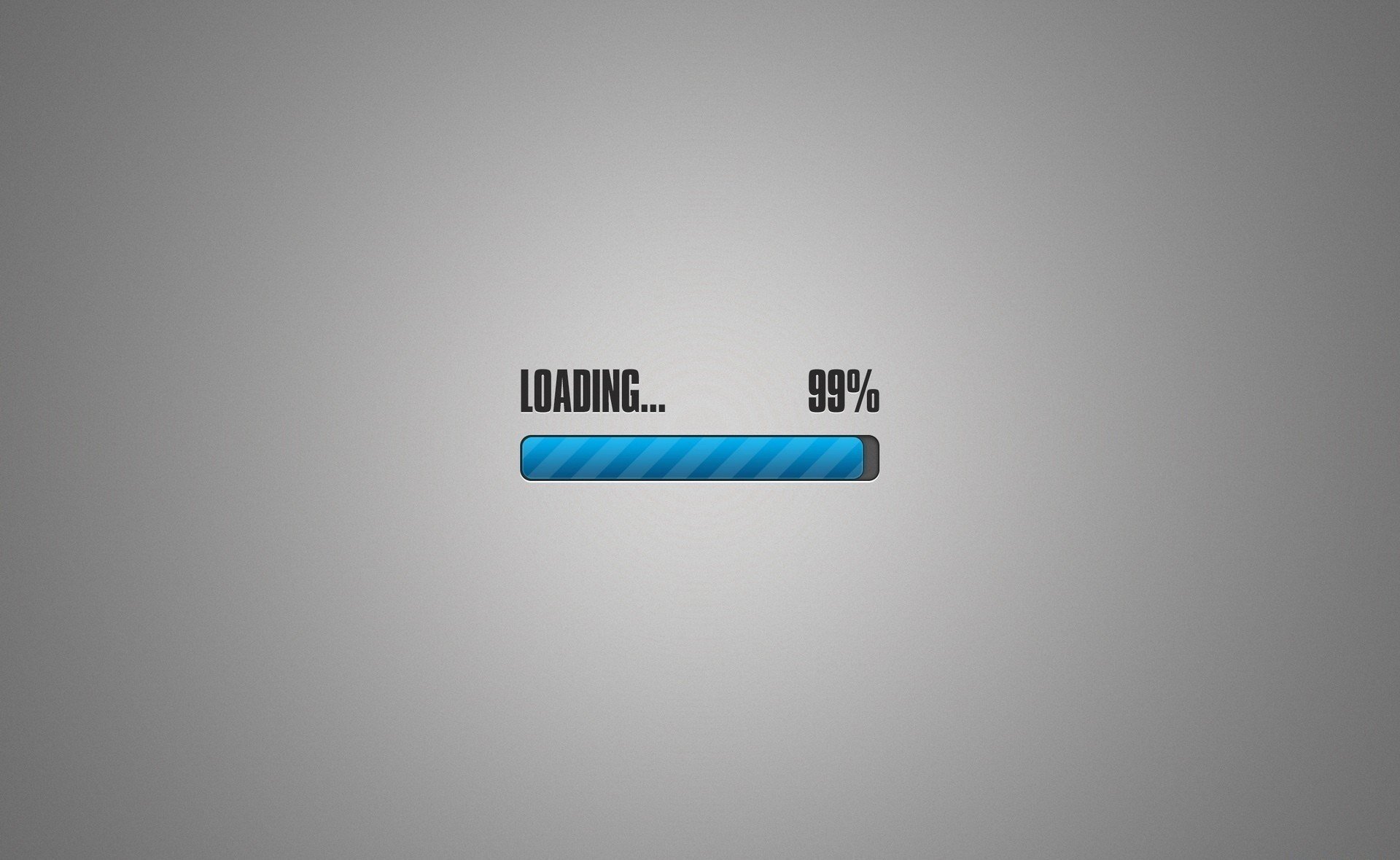 загрузка 99% loading серый фон