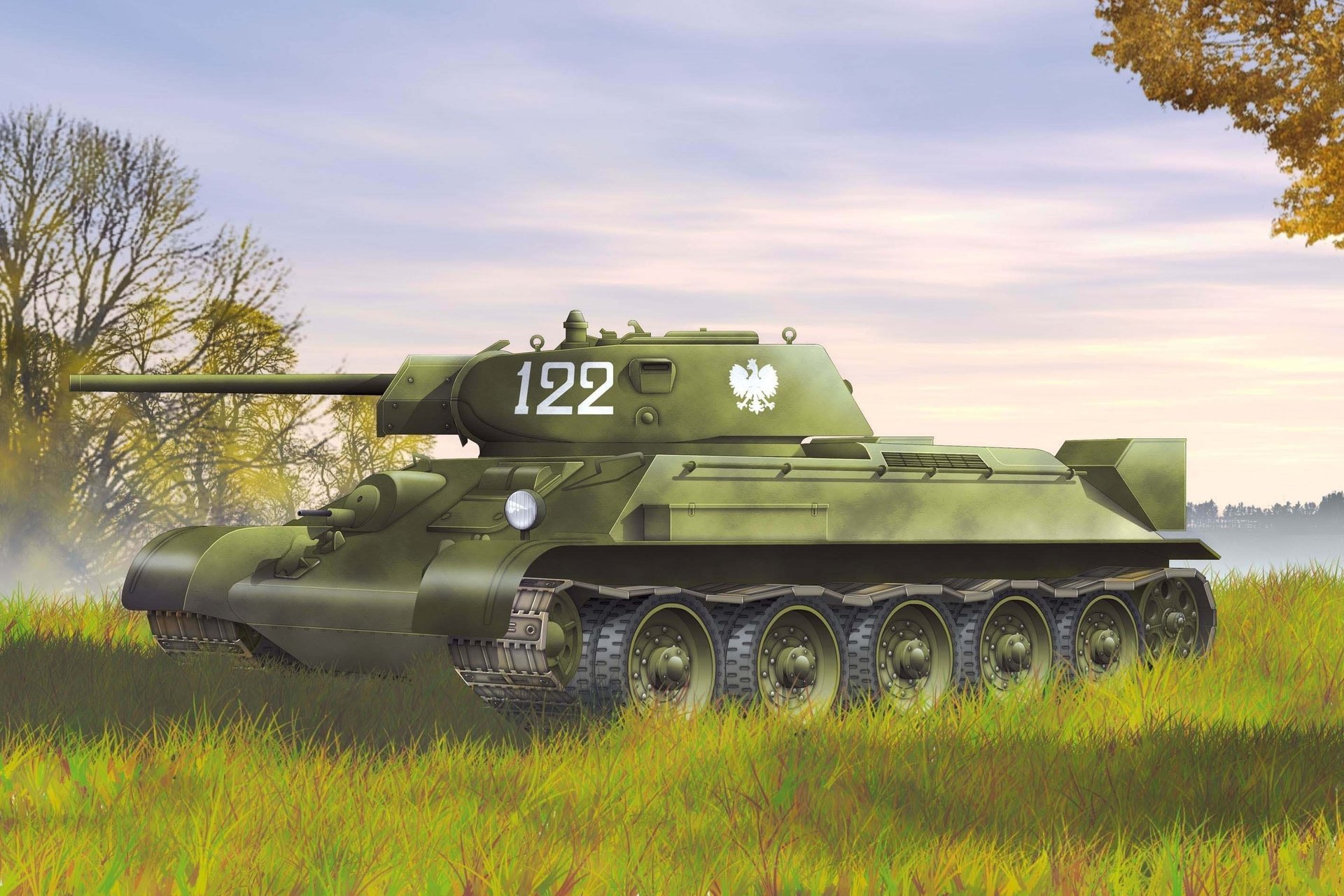 average soviet t-34-76 tank thirty-four