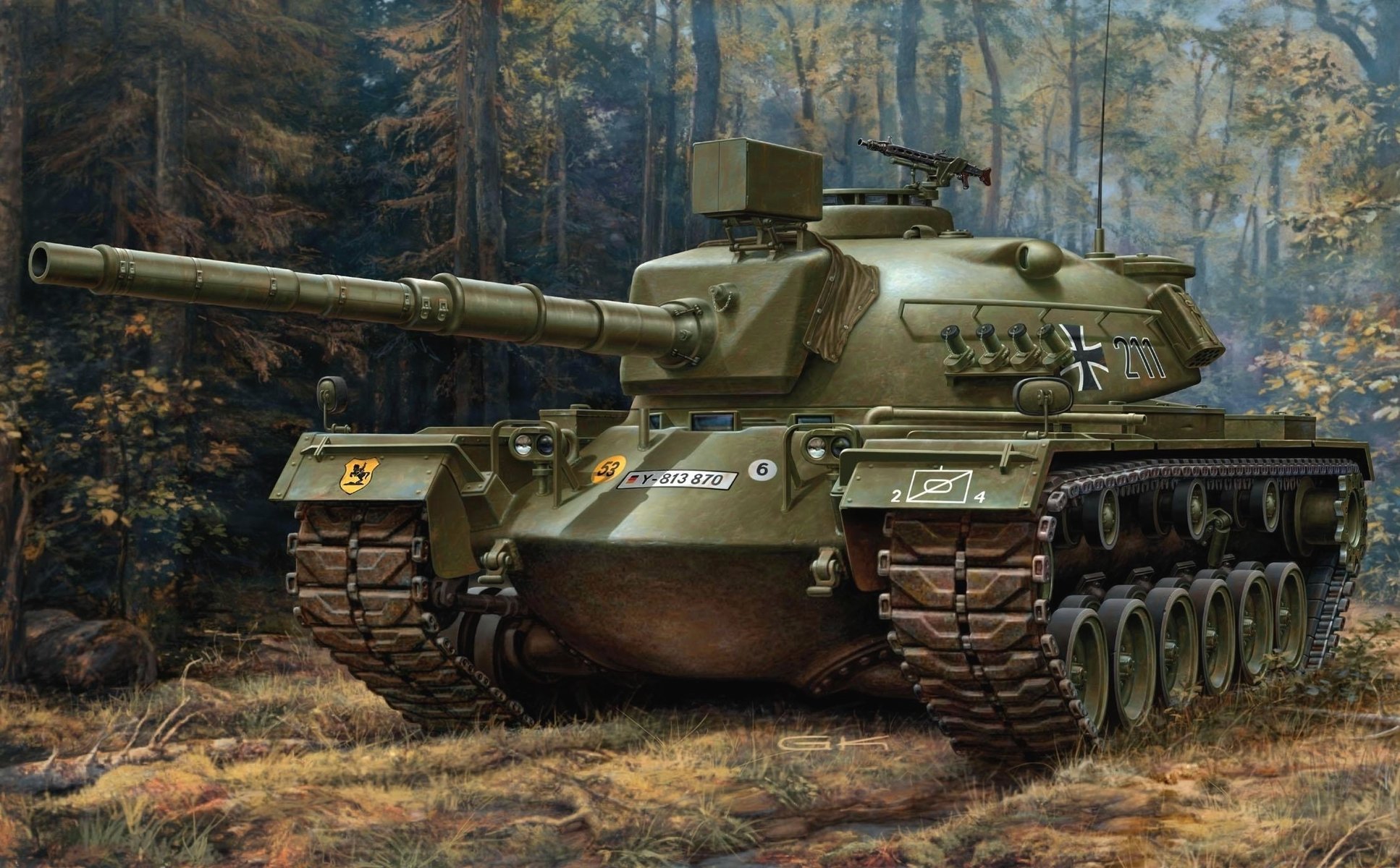 m-48 a2 ga2 figure the bundeswehr tank germany