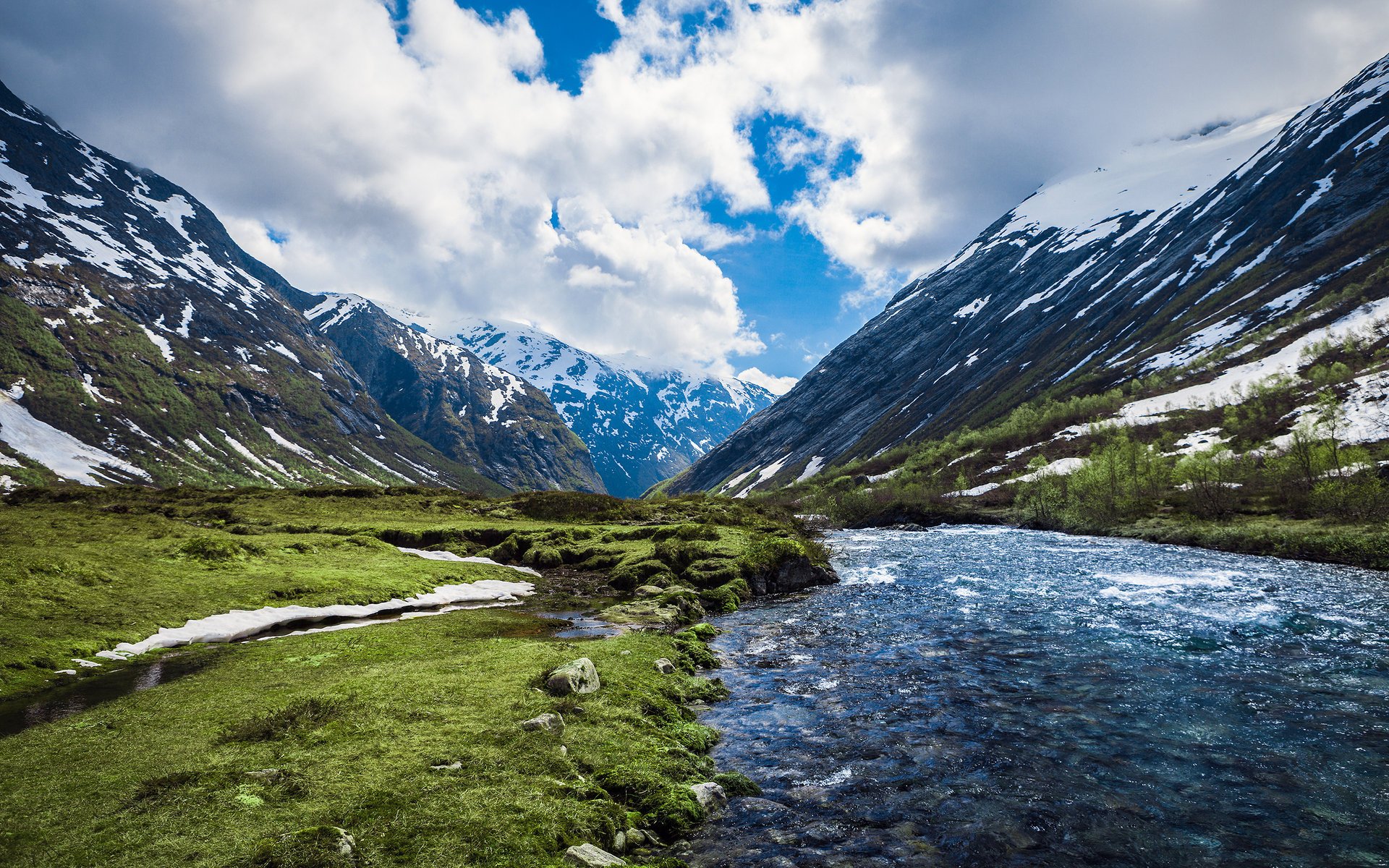 norvegia norvegia natura fiume montagne