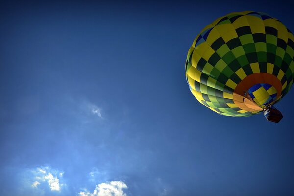 Полет в небо на воздушном шаре