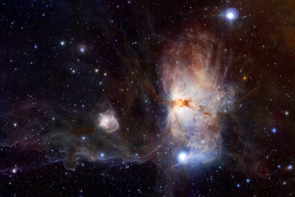 Туманность Ориона в звездой пыли