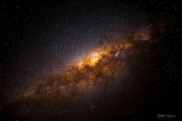 Starry Milky Way on the background of the night sky