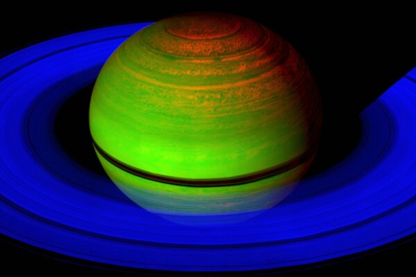 Image graphique de la planète Saturne
