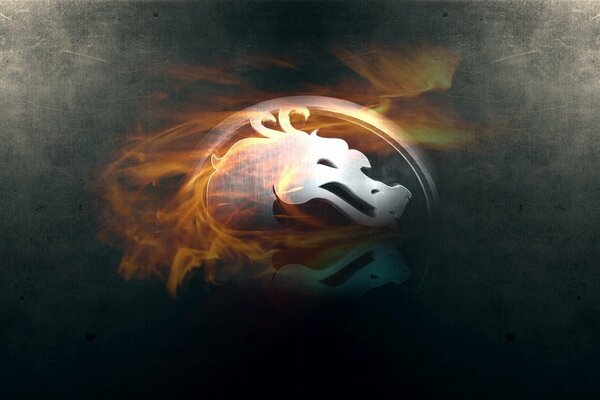 The emblem of the game mortal Kombat dragon mk