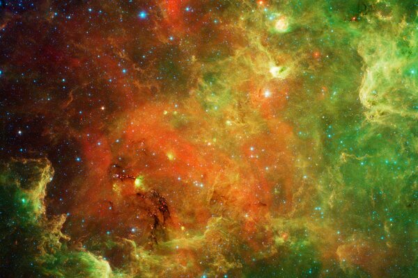 Nebulosa en el espacio estelar