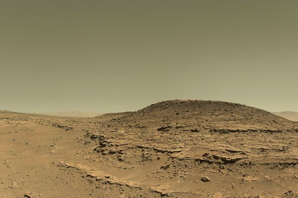 Paysage martien sur une photo de la NASA