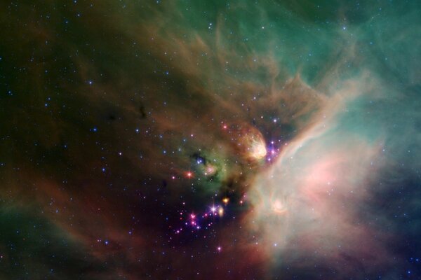 Konstelacja Ophiuchus mgławica formowanie się gwiazd