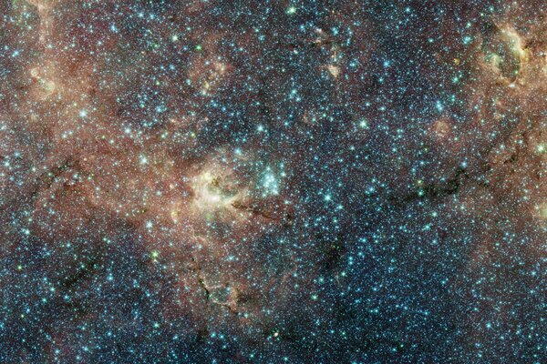 An unusually beautiful cluster of stars in space