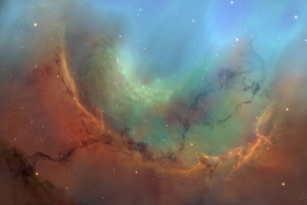 Somewhere in space there is a nebula