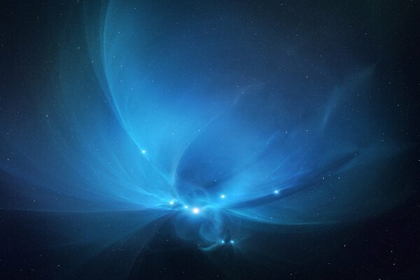 Energia kosmosu niebieski obraz sztuki