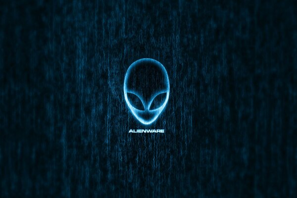 Brand logo alien blue