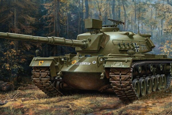 Drawing of the German Bundeswehr tank