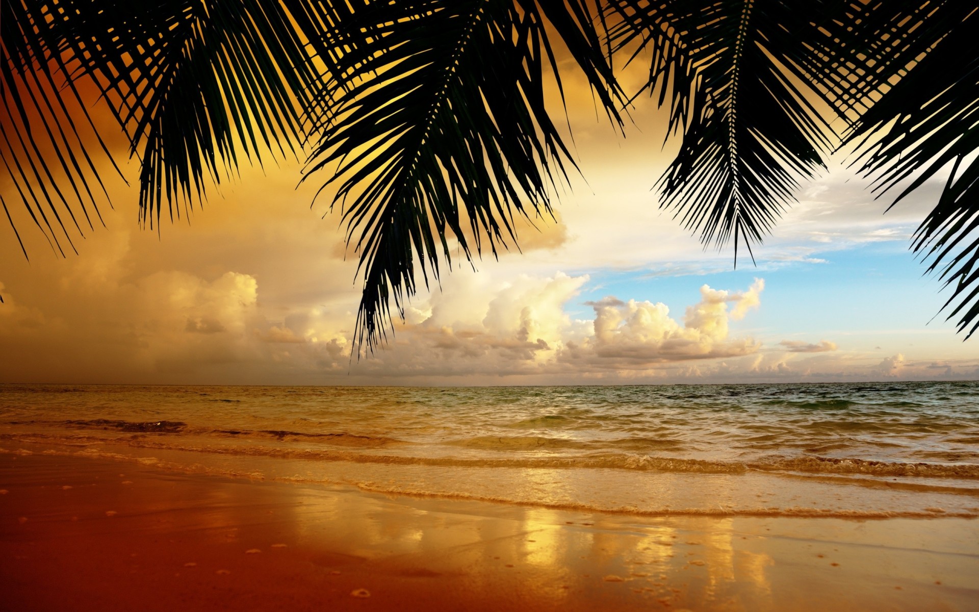 paysage coucher de soleil ciel nature nuages plage sable