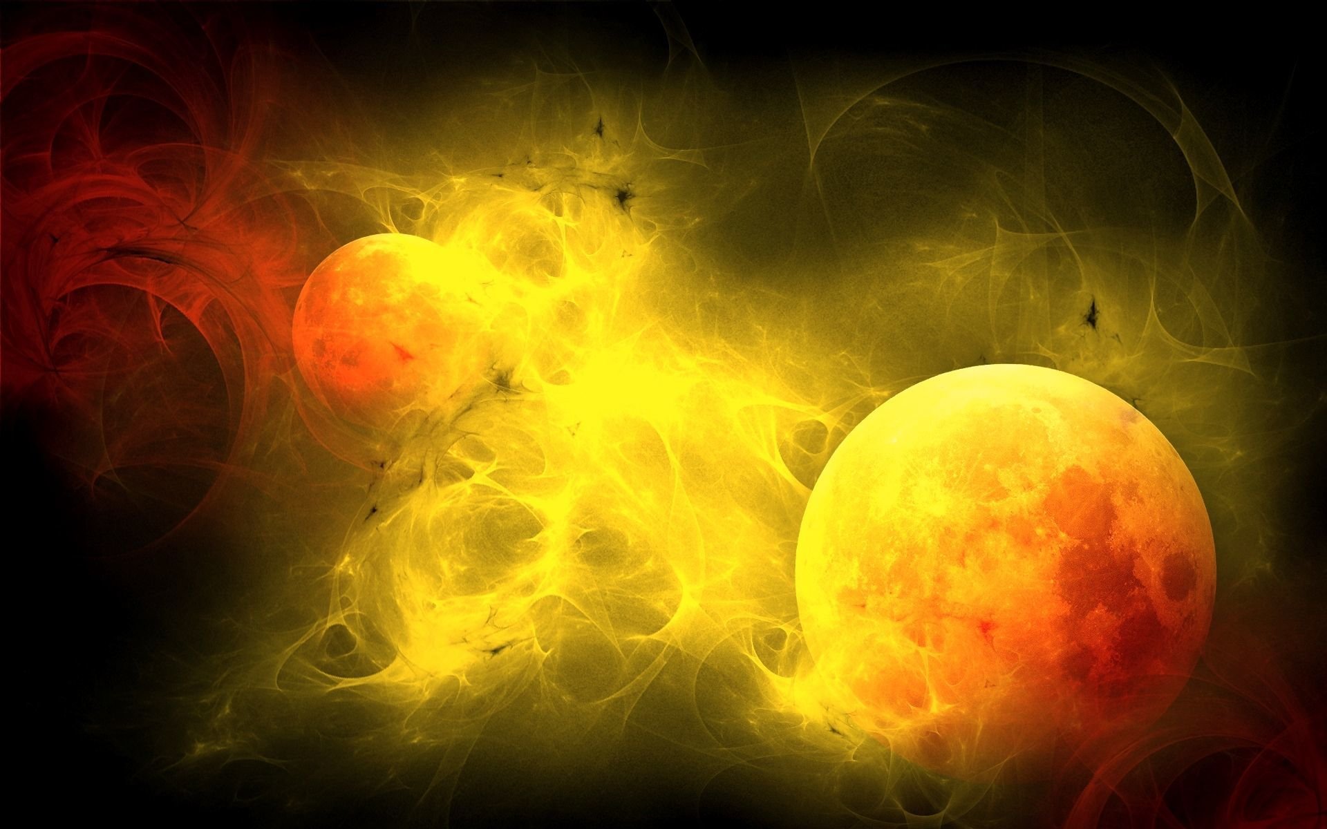 flame light twilight wallpaper planet sun satellite ball