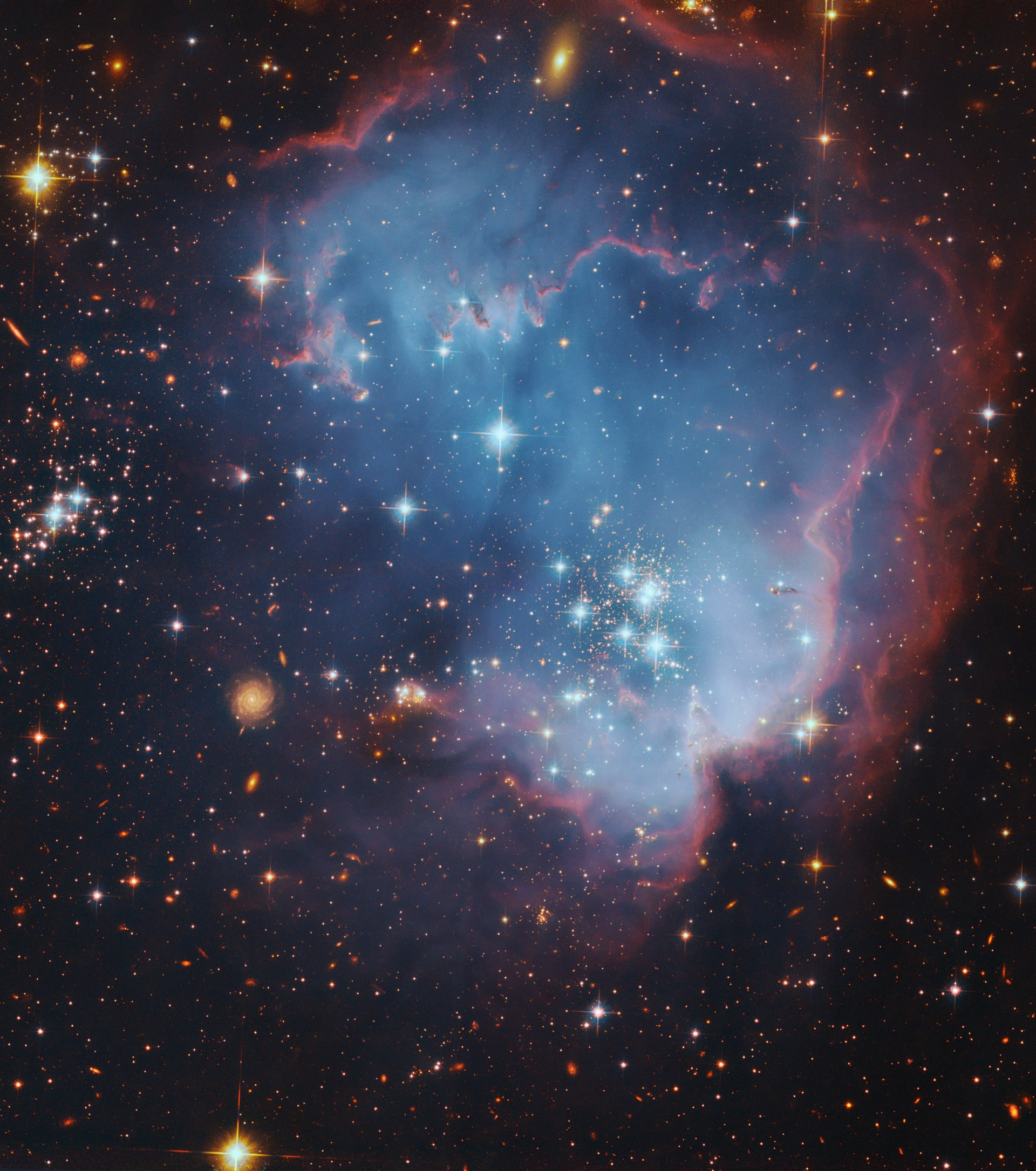 cosmos nebulosa estrellas galaxias formación estelar pléyades