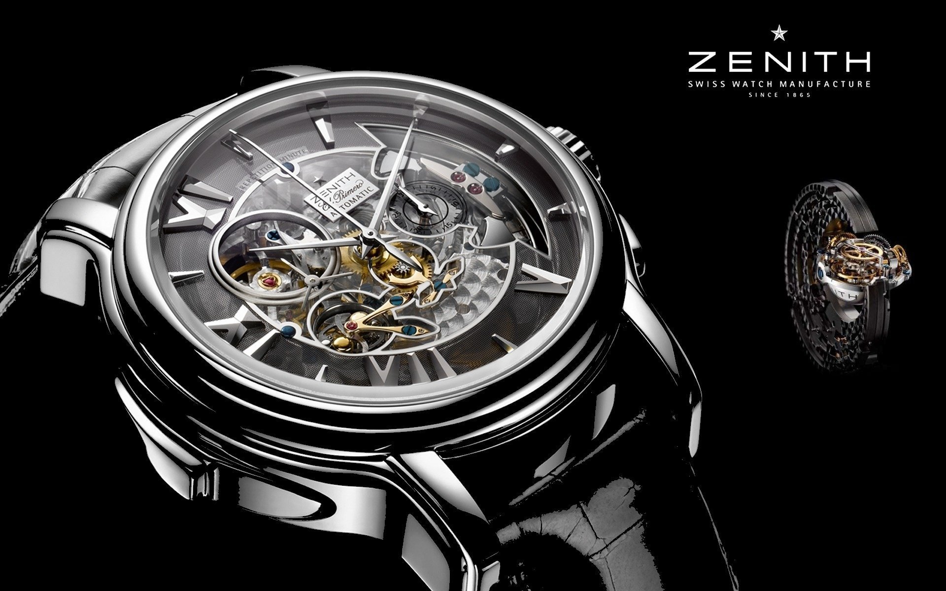 watches zenith watch black