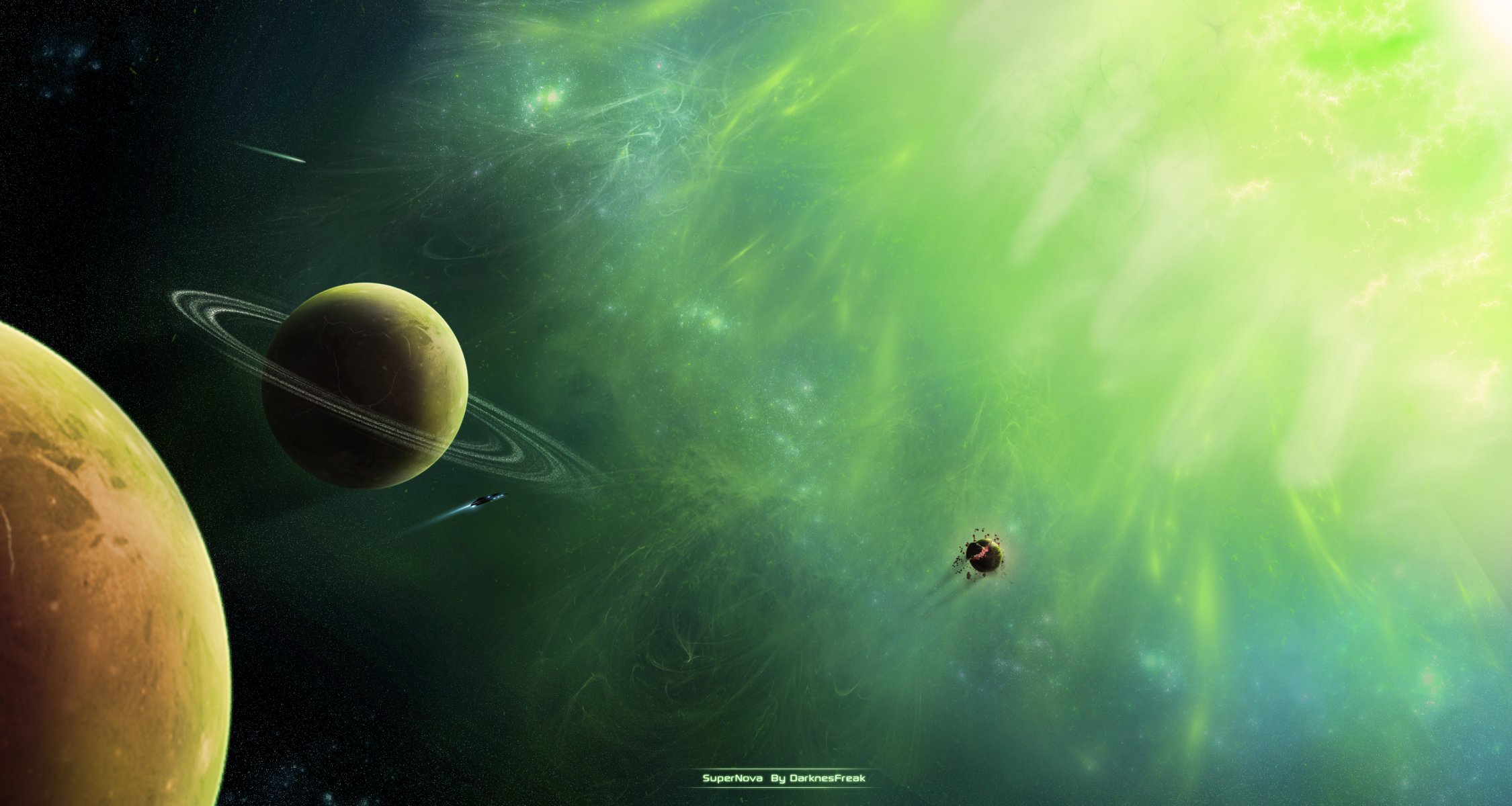 upernova sci fi planet green