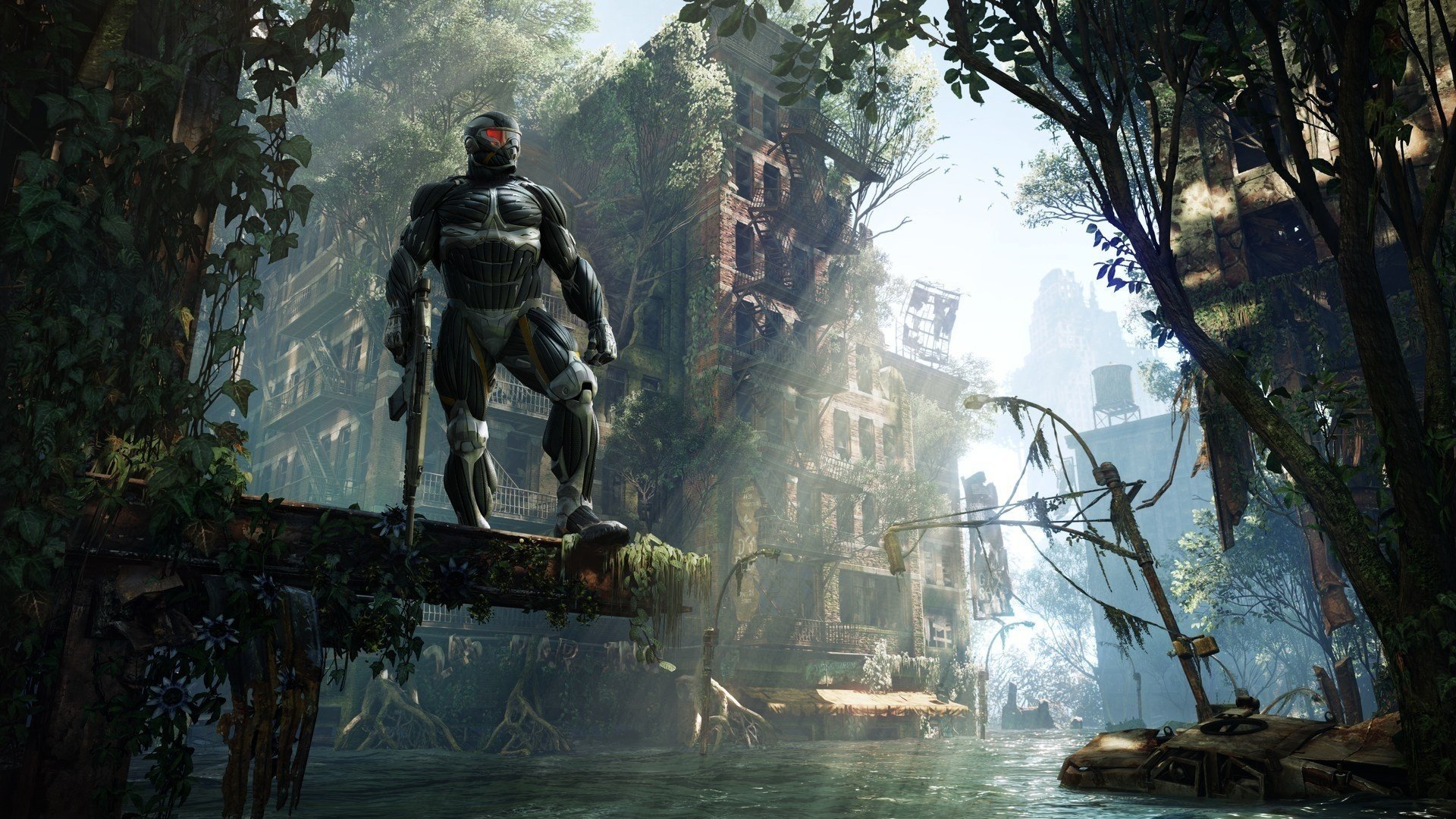 crysis 3 нанокастюм город джунгли апокалипсис crytek