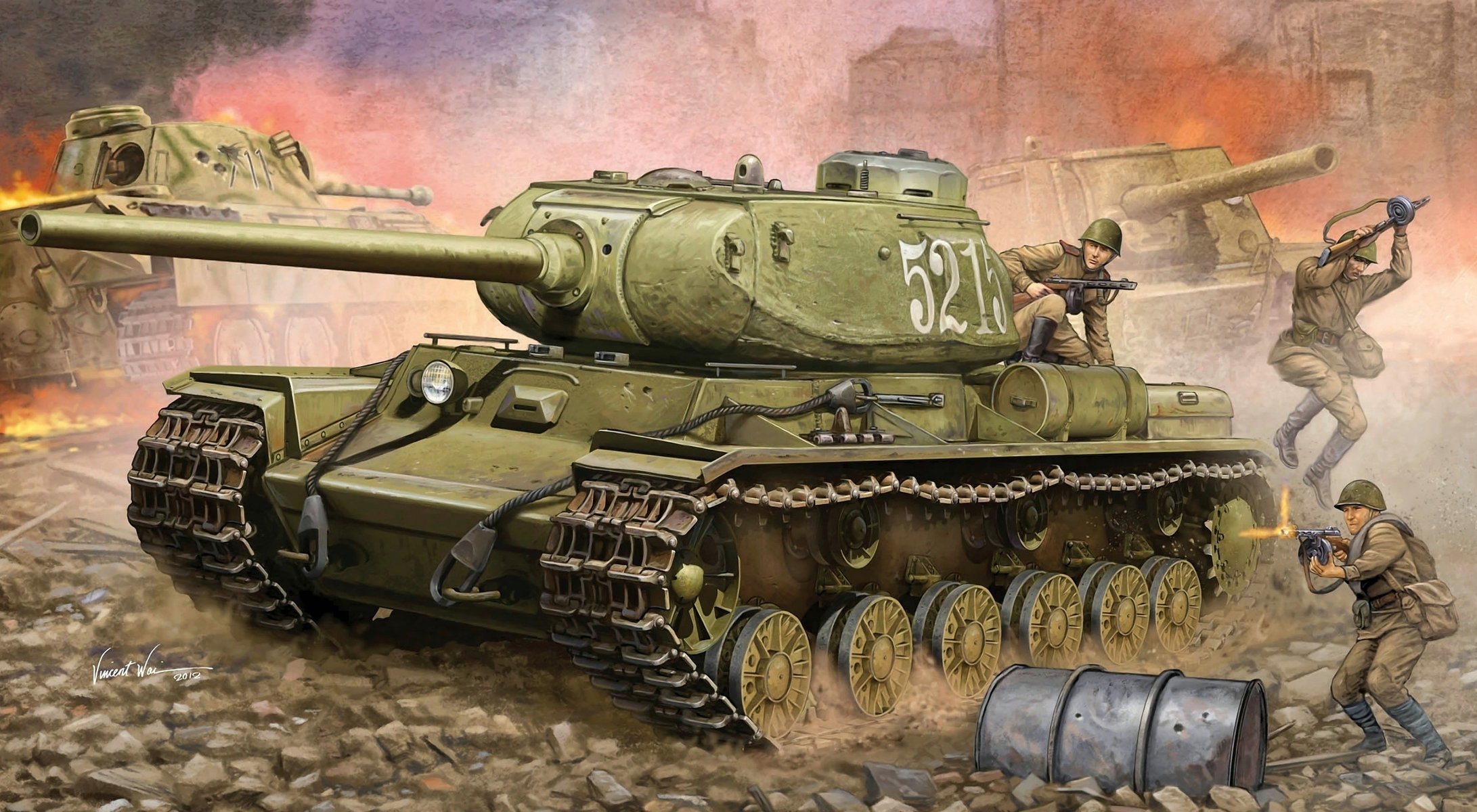 oviet figure klim voroshilov the kv-85 tank heavy