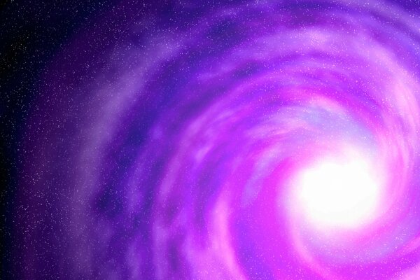 Fantastic white hole on the background of stars