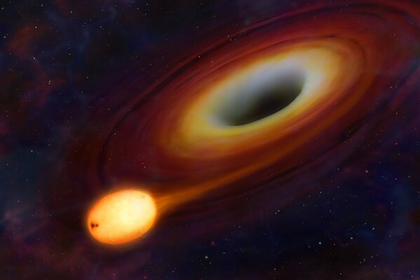 Lo sperma cosmico non vuole entrare in un buco nero