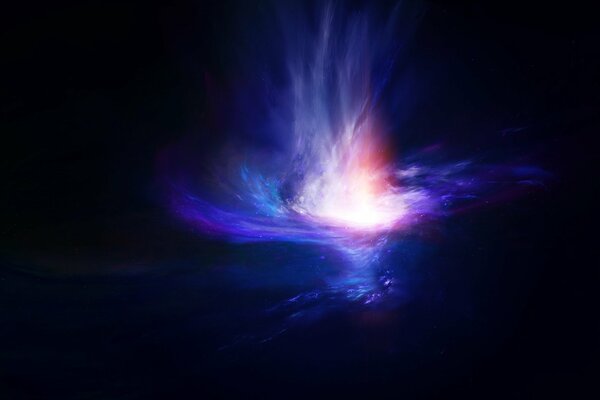 Nebulosa cosmica stellare luminosa