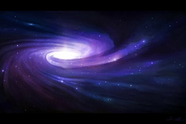 Purple spiral. The Stellar universe