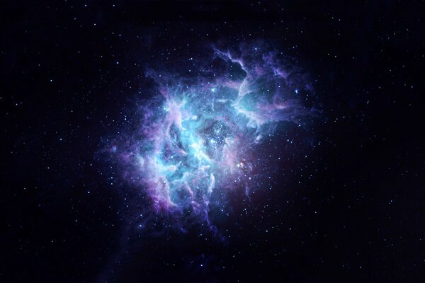 Nebulosa espacial en el espacio estelar