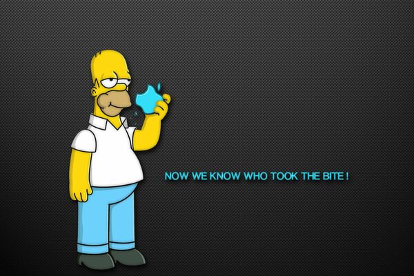 Logo Apple e Homer dei Simpson