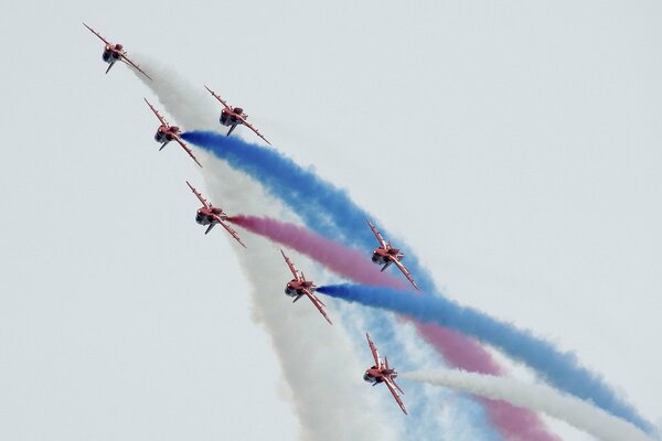 Airshow. Holiday. Parade. Bright colors