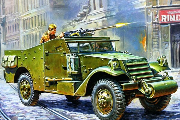 Veicolo blindato leggero multiuso scout car m3a1