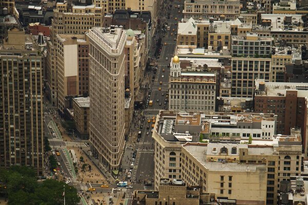 Alte Ansichten von Häusern in New York