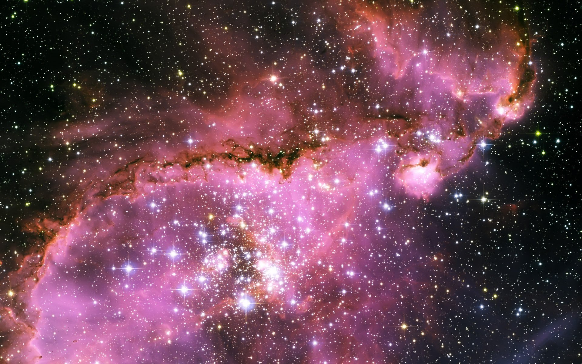 nébuleuse étoiles très beaucoup