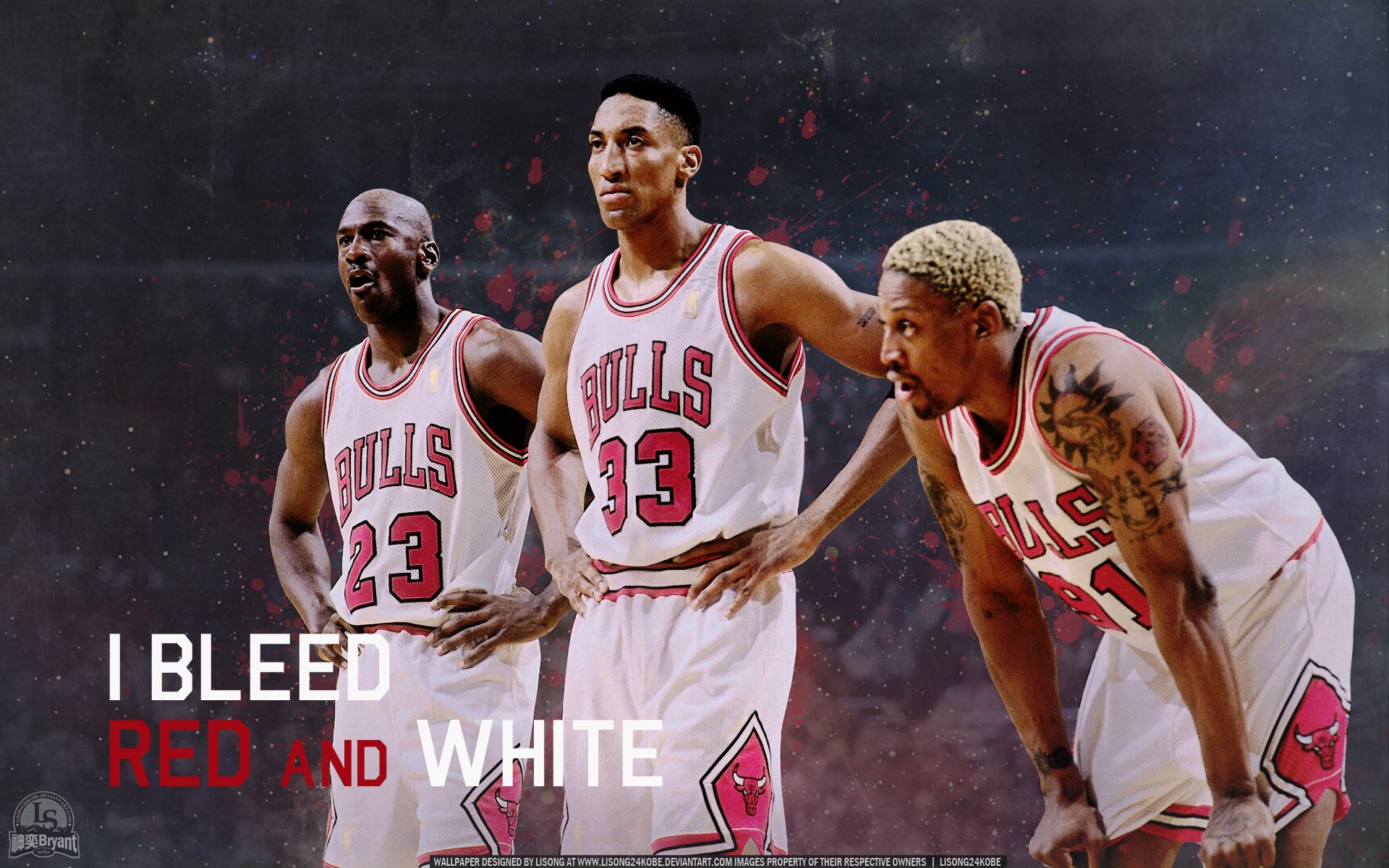 michael jordan scotty pippen dennis rodman nba basketball