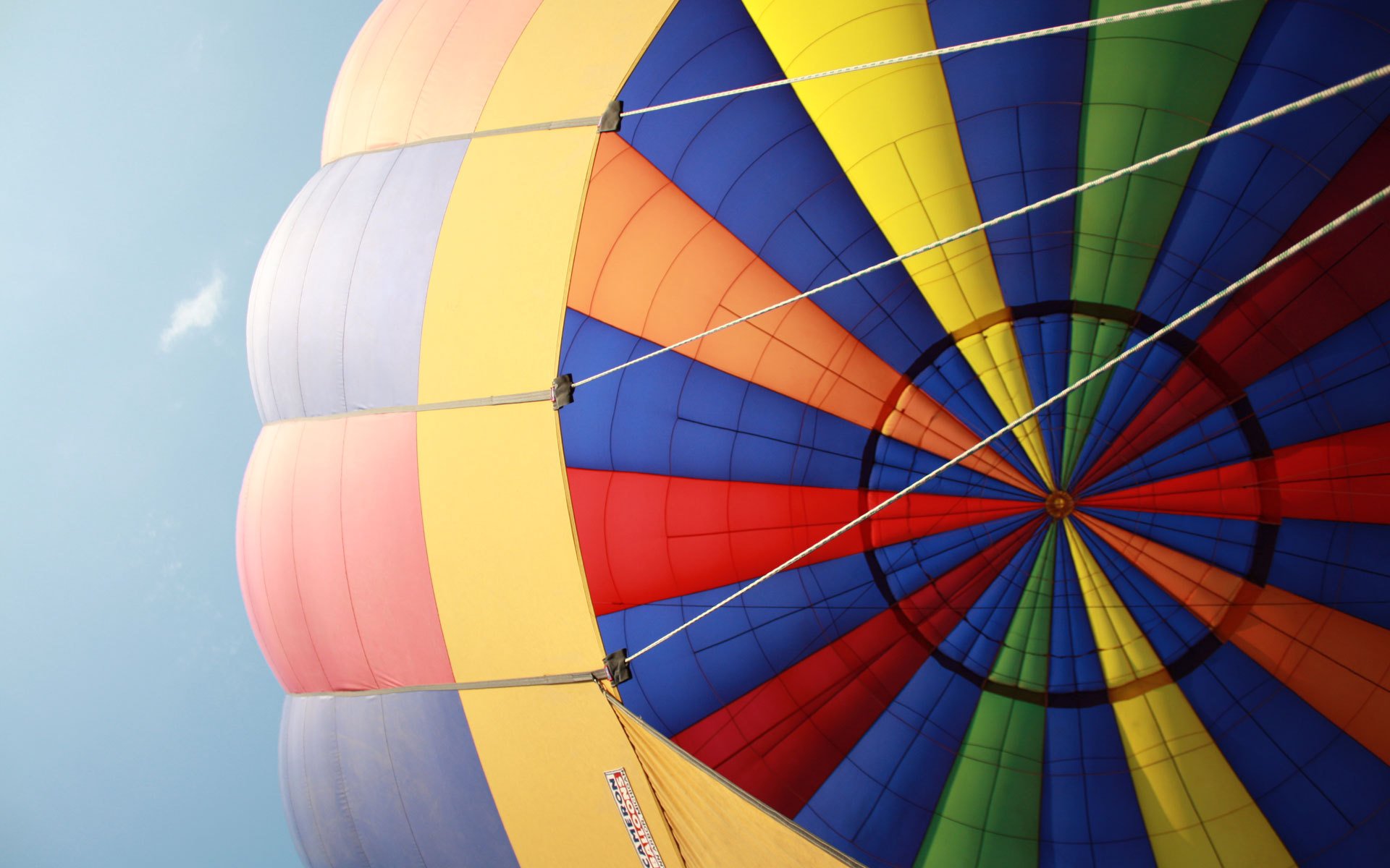 ballon vue du panier ciel