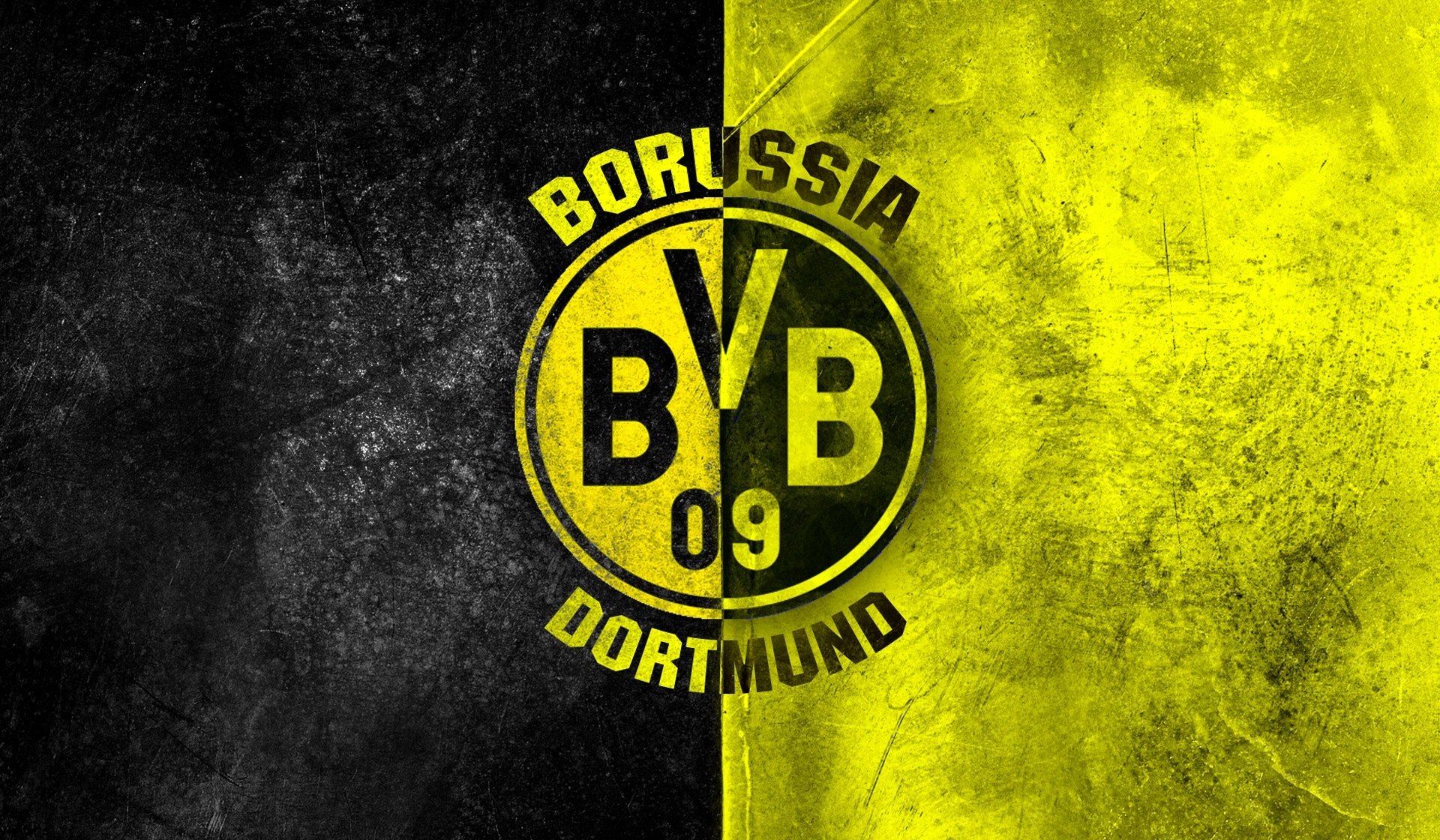 borussia dortmund ballspiel-verein borussia logo logo fc piłka nożna tło żółty czarny