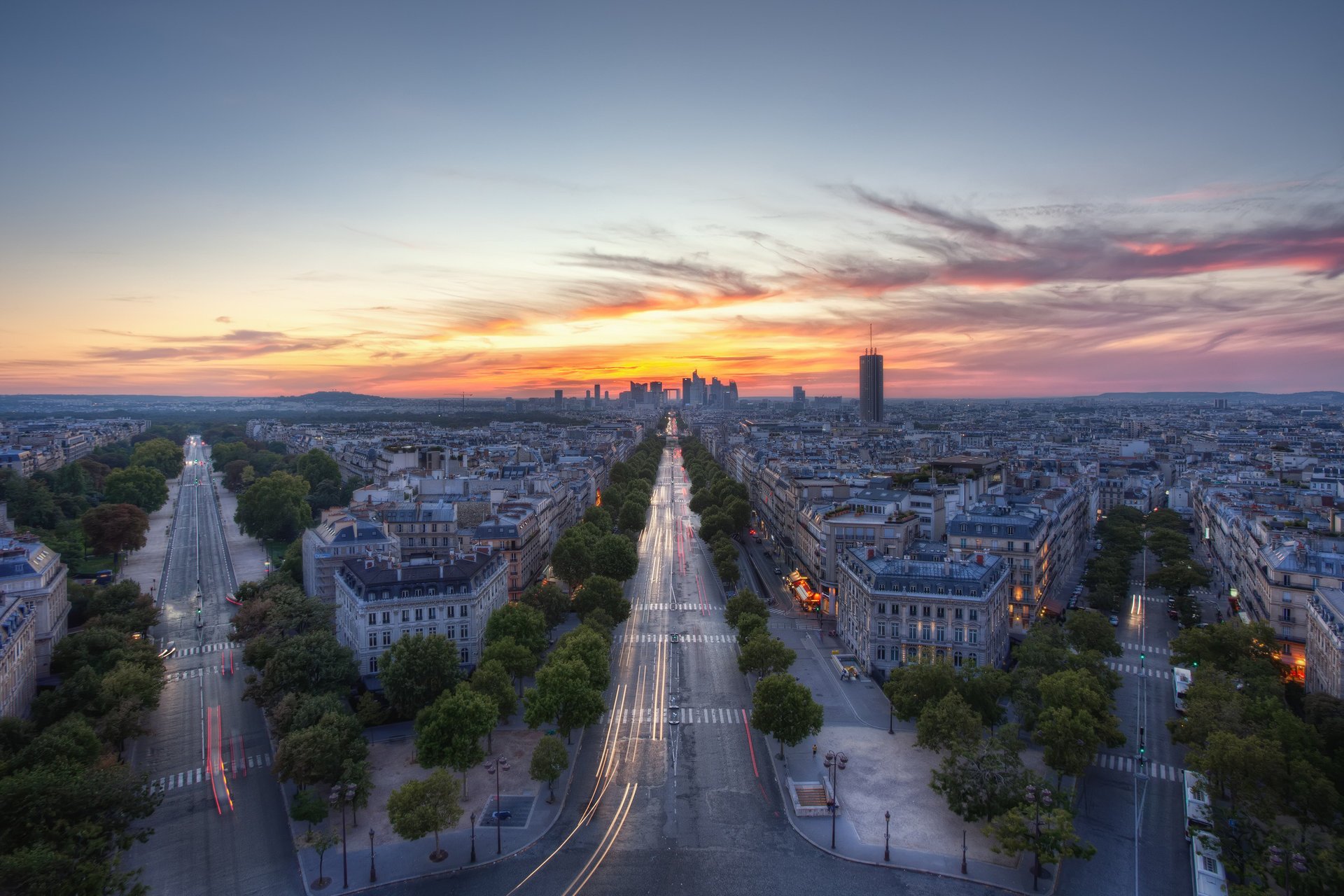 the city excerpt paris france hdr