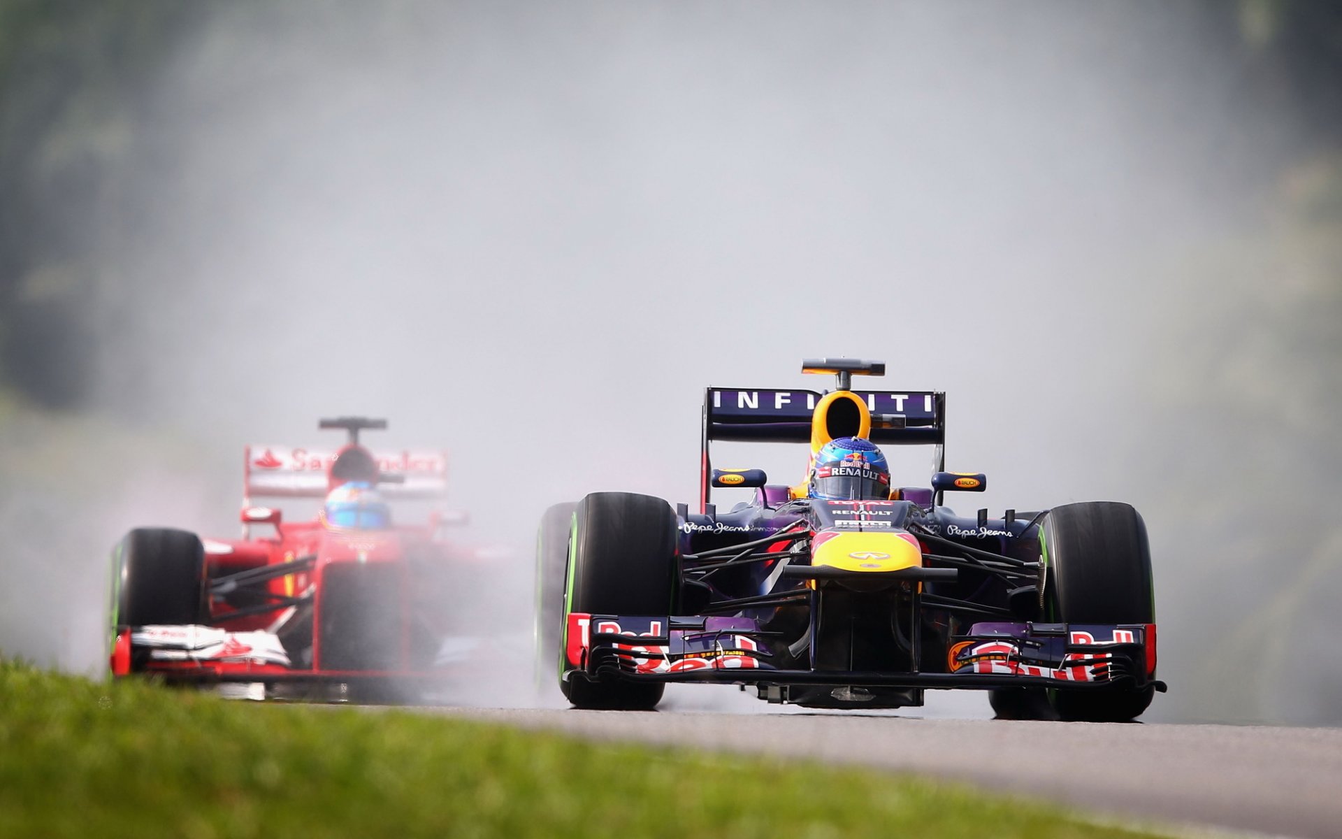 formel eins bolide vettel red bull ferrari malaysischer gn