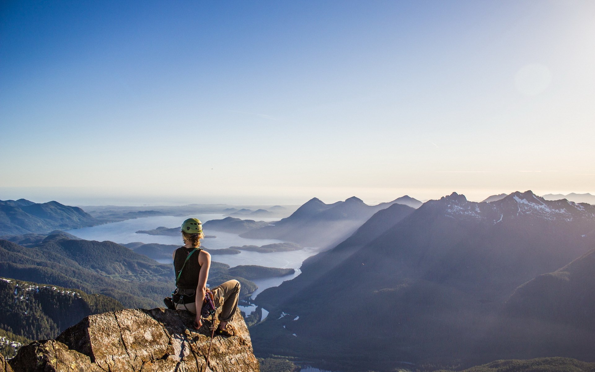 bergsteigen mädchen berge