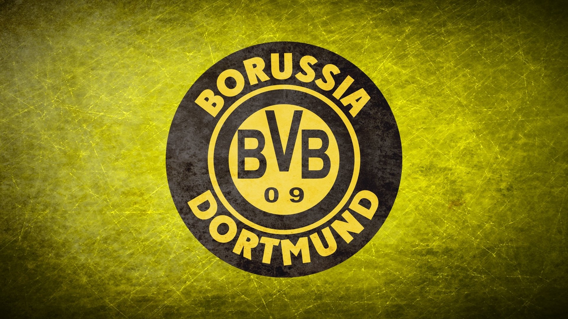 borussia dortmund ballspiel-verein borussia logo logo piłka nożna tło żółty