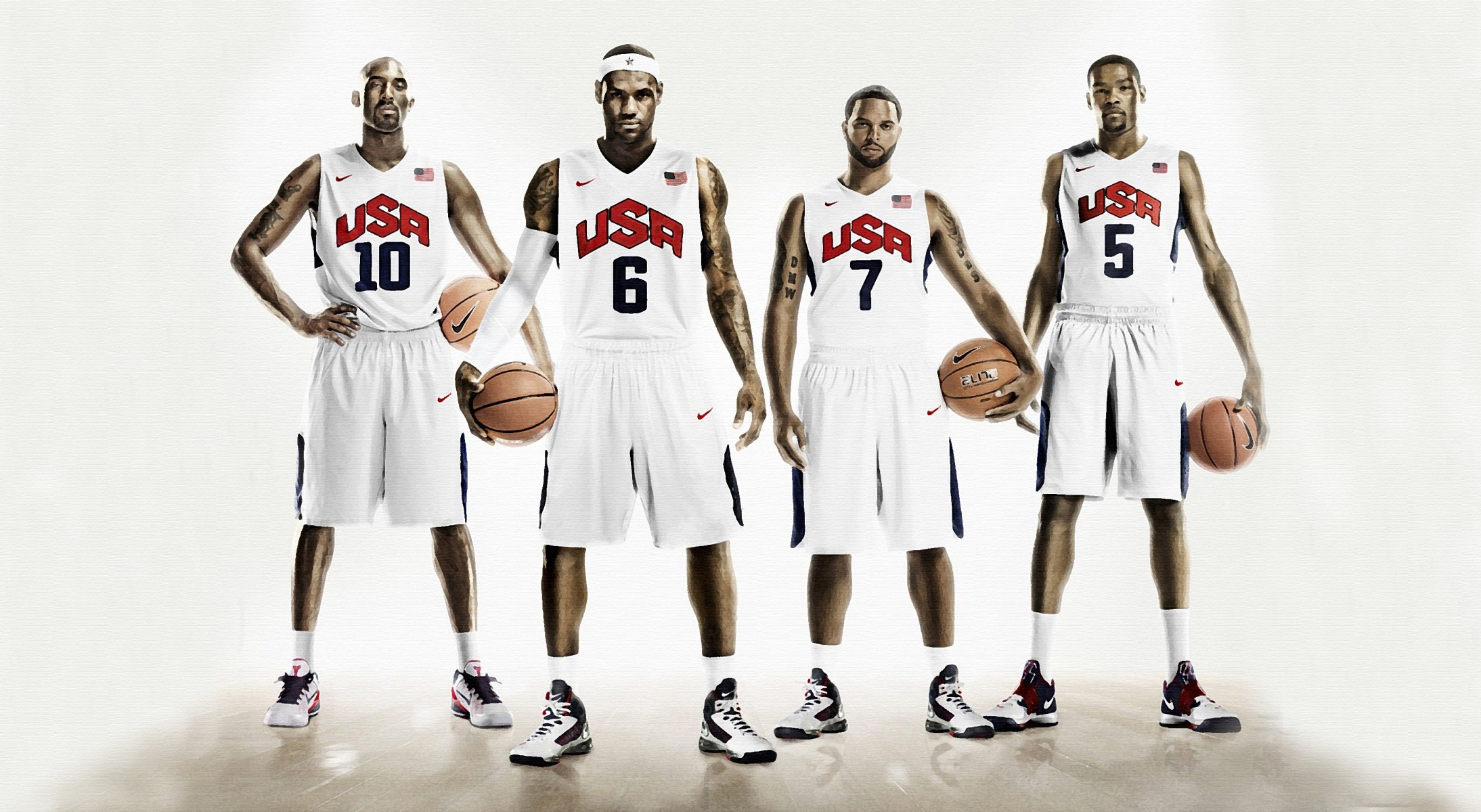 lebron james kobe bryant deron williams durant nike usa basketball vier sport